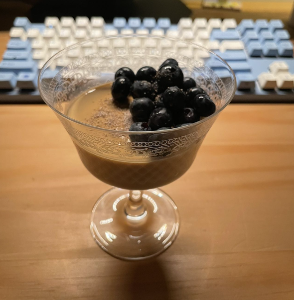 Coffee Coconut Milk Pudding