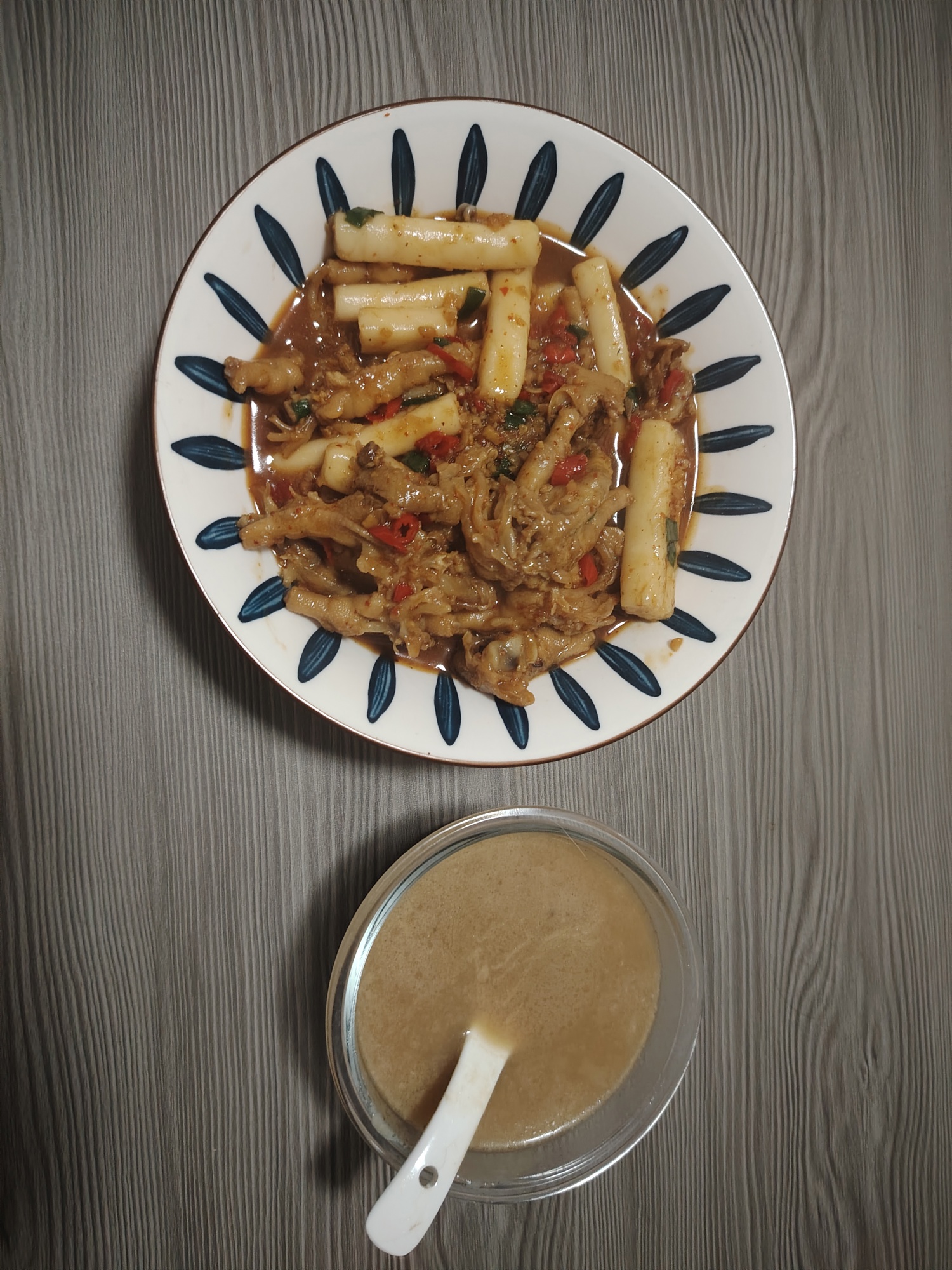 Simmering Chicken Feet