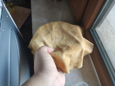 Cover the starter with a cloth