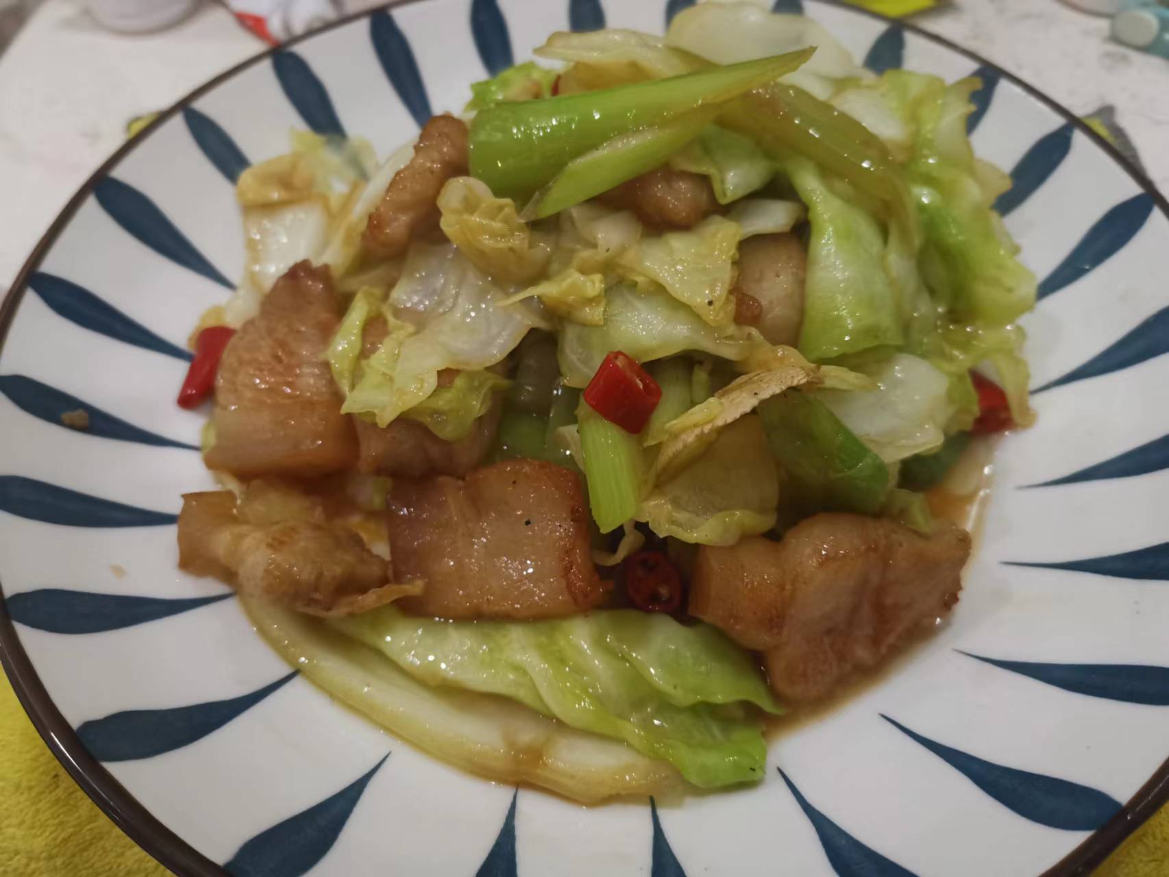 Example dish result